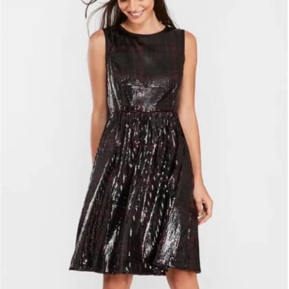 NWT Brooks Brothers Red Fleece Sequin Dress